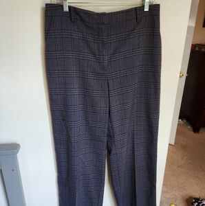 Vince Camuto Womens Plaid Dress Trouser Pants Size 10
